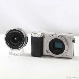 【中古】SONY(ソニー) α6000 パワーズームレンズキット シルバー ILCE-6000L 【258-ud】