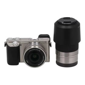 中古 ミラーレス一眼 ダブルズームキット/α6000SONY ソニーILCE-6000Y 3258836コンディションランク【B】（商品 No.19-0）