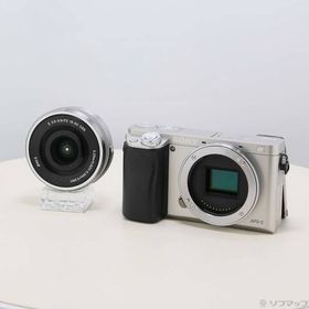 【中古】SONY(ソニー) α6000 パワーズームレンズキット シルバー ILCE-6000L 【198-ud】