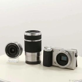 【中古】SONY(ソニー) α6000 ダブルズームレンズキット シルバー ILCE-6000Y 【305-ud】