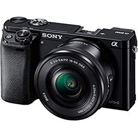 【中古】SONY ミラーレス一眼 α6000 パワーズームレンズキット E PZ 16-50mm F3.5-5.6 OSS ブラック ILCE-6000L B 9jupf8b