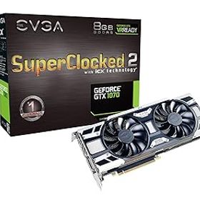 【中古】More buying choices for EVGA GeForce GTX 1070 SC2 GAMING, 8GB GDDR5, iCX Technology - 9 Thermal Sensors & RGB LED G/P/M, Asynch Fan, Op