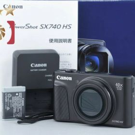 【中古】Canon キヤノン PowerShot SX740 HS ブラック コンパクトデジタルカメラ 元箱付き