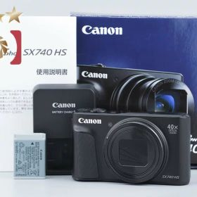 【中古】Canon キヤノン PowerShot SX740 HS ブラック コンパクトデジタルカメラ 元箱付き
