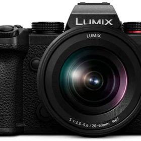 【中古】（新古品） パナソニック(Panasonic) フルサイズ ミラーレス一眼カメラ ルミックス S5 標準ズームレンズキット 小型 軽量モデル ブラック DC-S5K-K