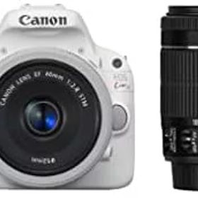 【中古】【39shop】Canon★デジタル一眼レフカメラ EOS Kiss X7(ホワイト) ダブルレンズキット EF-40mm F2.8 STM(ホワイト) EF-S18-55mm F3.5-5.6 IS STM付属 KISSX7（良い）