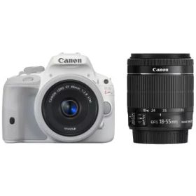 【中古】Canon デジタル一眼レフカメラ EOS Kiss X7(ホワイト) ダブルレンズキット EF-40mm F2.8 STM(ホワイト) EF-S18-55mm F3.5-5.6 IS STM付属 KISSX7WH-WLK