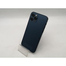 【中古】Apple docomo 【SIMロック解除済み】 iPhone 12 Pro 512GB パシフィックブルー MGMJ3J/A【OSU301】保証期間１ヶ月【ランクC】