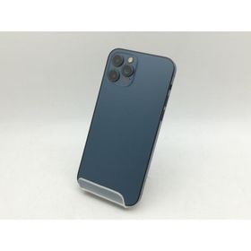 【中古】Apple SoftBank 【SIMロック解除済み】 iPhone 12 Pro 128GB パシフィックブルー MGM83J/A【神戸】保証期間１ヶ月【ランクC】