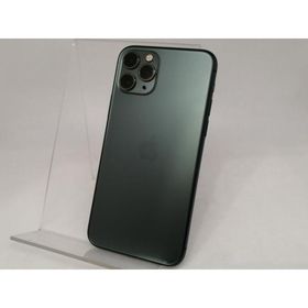 【中古】Apple au 【SIMロック解除済み】 iPhone 11 Pro 64GB ミッドナイトグリーン MWC62J/A【日本橋3】保証期間１ヶ月【ランクC】