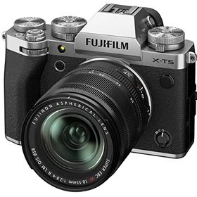 【中古】「ほぼ新品」富士フイルム(FUJIFILM) ミラーレス一眼カメラ X-T5 レンズキット(XF18-55) シルバー F X-T5LK-1855-S