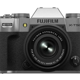 【ポイント10倍】 富士フイルム デジタル一眼カメラ FUJIFILM X-T50 XC15-45mmレンズキット [シルバー] [タイプ：ミラーレス 画素数：4020万画素(有効画素) 撮像素子：APS-C 23.5mm×15.7mm CMOS5HR 重量：389 g] 【P10倍】