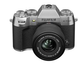 【中古】「ほぼ新品」富士フイルム(FUJIFILM) ミラーレス一眼カメラ X-T50 レンズキット(XF15-45) シルバー F X-T50LK-1545-S