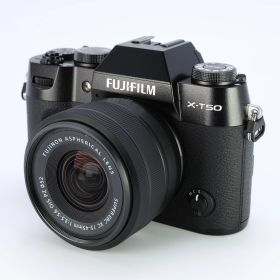 【中古】[美品] FUJIFILM X-T50 XC15-45mmレンズキット ミラーレス一眼カメラ ブラック [ズームレンズ] _GP00018462