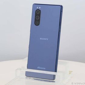 〔中古〕SONY(ソニー) Xperia 5 64GB ブルー SO-01M docomoロック解除SIMフリー〔349-ud〕