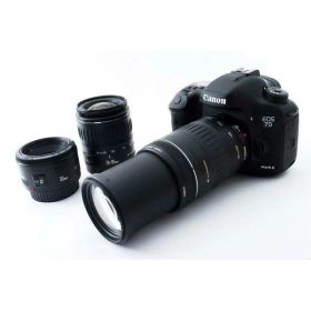 【中古】キヤノン Canon EOS 7D Mark II 単焦点&標準&超望遠トリプルレンズセット カメラ 中古 人気 おすすめ 高画質