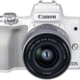 【中古】Canon ミラーレス一眼カメラ EOS Kiss ホワイト M2 標準ズームレンズキット ホワイト KISSM2WH-1545 カメラ 中古 人気 おすすめ 高画質