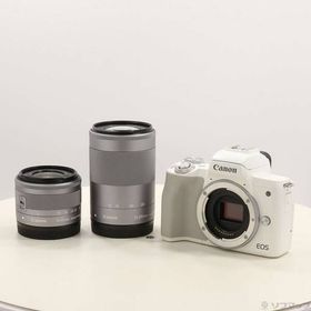 【中古】Canon(キヤノン) EOS Kiss M2 ダブルズームキット ホワイト 【251-ud】