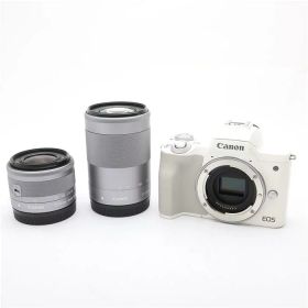 【中古品】《並品》 Canon EOS Kiss M2 ダブルズームキット ホワイト [ デジタルカメラ ]