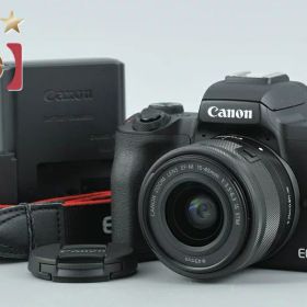【中古】Canon キヤノン EOS Kiss M2 EF-M 15-45 IS STM レンズキット ブラック シャッター回数僅少