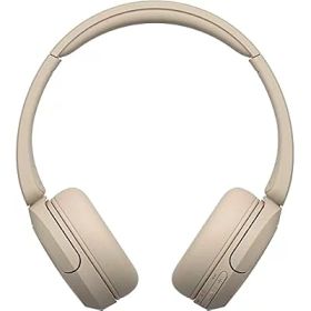 ソニー ワイヤレスヘッドホン WH-CH520:Bluetooth対応/軽量設計 約147g/専用アプリ対応により好みの音質にカスタマイズできる「イコライザー」設定対応/ベージュ WH-CH520 C 小