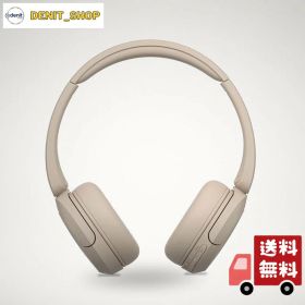 ソニー(SONY) ワイヤレスヘッドホン WH-CH520:Bluetooth対応/軽量設計 約147g/専用アプリ対応により好みの音質にカスタマイズできる イコライザー 設定対応/ベージュ WH-CH520 C 小