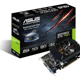 【中古】【非常に良い】ASUS グラフィックボード GeForce GTX750TI 搭載 GDDR5 2GB GTX750TI-PH-2GD5
