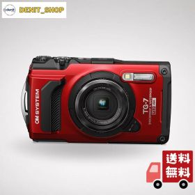 OM SYSYTEM コンパクトデジタルカメラ Tough TG-7 レッド 防水15m/防塵/耐荷重100kg/耐低温-10°C