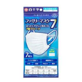 白十字 ファミリーケア ファミリーマスク7 ふつうサイズ 7枚入り【正規品】【k】【mor】【ご注文後発送までに1週間前後頂戴する場合がございます】【t-5】