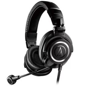 【ポイント10倍】 オーディオテクニカ ヘッドセット ATH-M50xSTS [ヘッドホンタイプ：オーバーヘッド プラグ形状：ミニプラグ 装着タイプ：両耳用 接続方式：ワイヤード(有線)] 【P10倍】