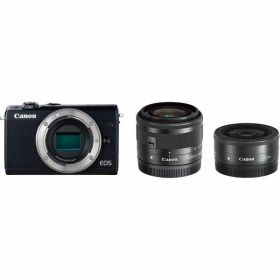 【中古】 キヤノン Canon EOS M100 ダブルレンズキット ブラック 当店保証30日間 人気 ミラーレス 一眼レフ 交換レンズ カメラ