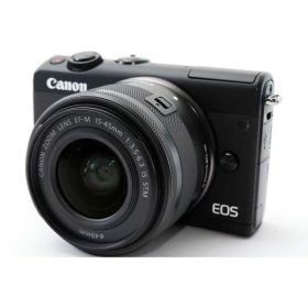 【中古】 キヤノン Canon EOS M100 レンズキット ブラック 美品 付 当店保証30日間 人気 ミラーレス 一眼レフ 交換レンズ カメラ