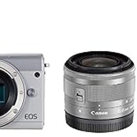 【中古】【39shop】Canon★ミラーレス一眼カメラ EOS M100 ダブルズームキット ホワイト EOSM100WH-WZK(非常に良い)