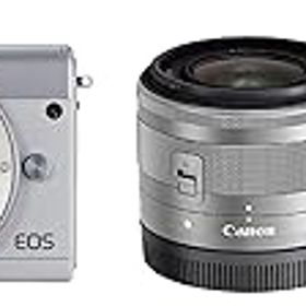 【中古】【39shop】Canon★ミラーレス一眼カメラ EOS M100 ダブルレンズキット ホワイト EOSM100WH-WLK（良い）