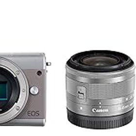 【中古】(非常に良い)Canon ミラーレス一眼カメラ EOS M100 ダブルズームキット グレー EOSM100GY-WZK