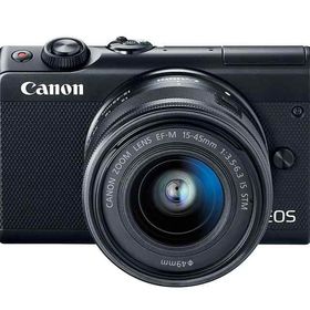 【中古】Canon ミラーレス一眼カメラ EOS M100 EF-M15-45 IS STM レンズキット(ブラック) EOSM100BK1545ISSTMLK