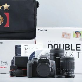 【中古】Canon キヤノン EOS Kiss X8i ダブルズームキット シャッター回数僅少 元箱付き