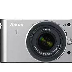 【中古】【非常に良い】Nikon ミラーレス一眼カメラ Nikon 1 (ニコンワン) J1 (ジェイワン) 標準ズームレンズキット シルバーN1 J1HLK SL