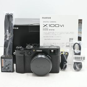 【中古】富士フイルム(FUJIFILM) デジタルカメラ X100VI ブラック X100VIB JP 日英二言語モデル