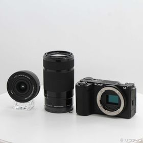 【中古】SONY(ソニー) VLOGCAM ZV-E10 II ダブルズームレンズキット ブラック ZV-E10M2X B 【344-ud】