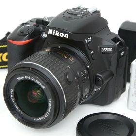 【中古】【美品】ニコン D5500 18-55 VR II レンズキット ブラック CA01-R6141-2P1B Nikon Fマウント APS-C 標準ズーム 手ブレ補正 レンズ付 セット 中古