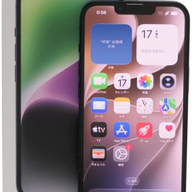 【Apple】アップル『iPhone14/6.1inch/128GB/SIMロック解除済 au/ミッドナイト』MPUD3J/A 2022年9月発売 スマートフォン 1週間保証【中古】