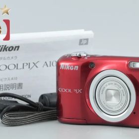 【中古】Nikon ニコン COOLPIX A10 レッド コンパクトデジタルカメラ