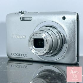 Nikon COOLPIX A100 シルバー 2005万画素 光学5倍ズーム 広角26mm 単3電池駆動 ベストフェイスモード コンパクトデジタルカメラ ニコン クールピクス