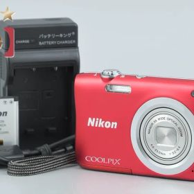 【中古】Nikon ニコン COOLPIX A100 レッド コンパクトデジタルカメラ