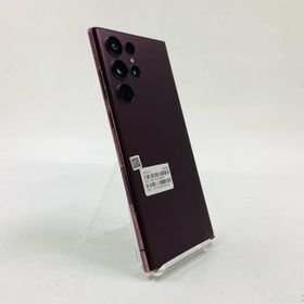 【最速発送】SAMSUNG Galaxy S22 Ultra 256GB バーガンディ SIMフリー SCG14 白ロム【難有】