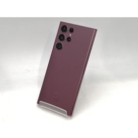 【中古】SAMSUNG au 【SIMフリー】 Galaxy S22 Ultra バーガンディ 12GB 256GB SCG14【浜松駅前】保証期間１ヶ月【ランクB】
