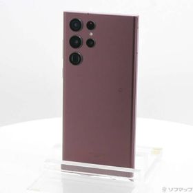〔中古〕GALAXY(ギャラクシー) Galaxy S22 Ultra 256GB バーガンディ SCG14 au SIMフリー〔258-ud〕