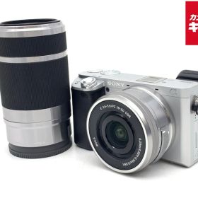 【中古】 【並品】 ソニー α6400 ダブルズームレンズキット シルバー [ILCE-6400Y S]