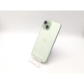 【中古】Apple docomo 【SIMフリー】 iPhone 15 128GB グリーン MTMM3J/A【アリオ倉敷】保証期間１ヶ月【ランクC】